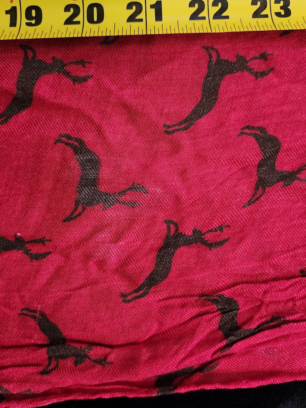 Cordings Heritage British Brand Modal-Cashmere Red Stag Print Country Scarf